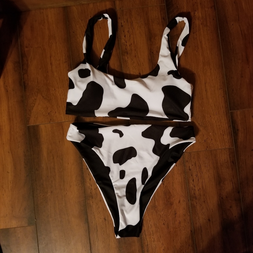 Cow Print Swimsuit